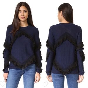 Tanya Taylor Fringe Cha Cha Sweater